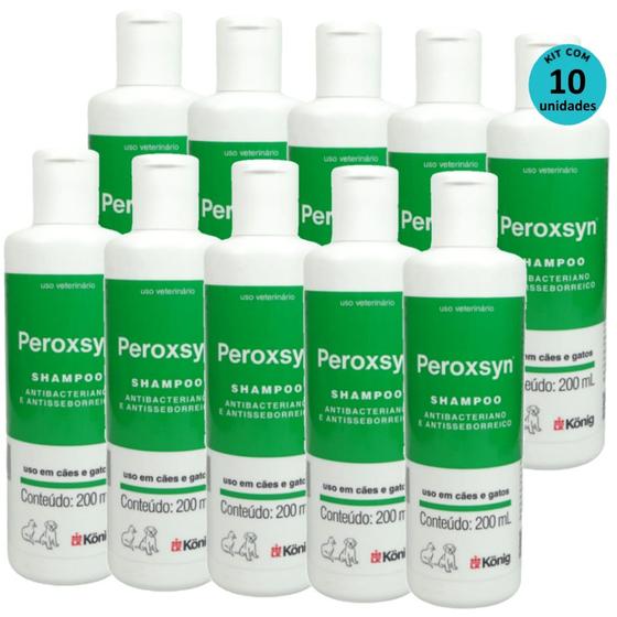 Imagem de Kit Shampoo Peroxsyn König 200ml com 10 unidades