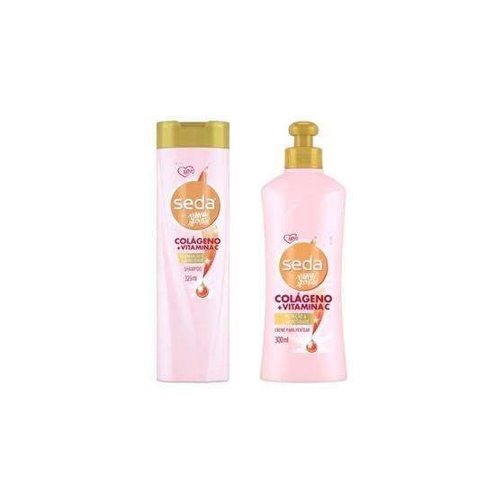 Imagem de Kit Shampoo Seda 325Ml+Creme Pentear 300Ml Colageno/Vitam C