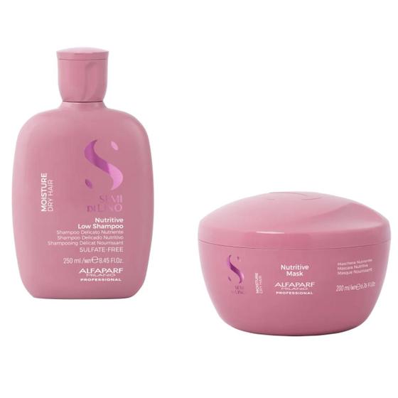 Imagem de Kit Shampoo Semi Di Lino  Moisture 250ml + Máscara De 200ml