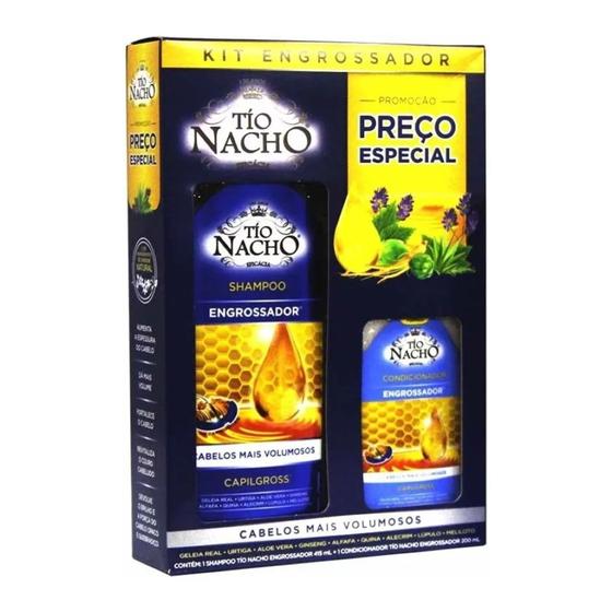 Imagem de Kit Shampoo Tio Nacho Engrossador 415ml +  Condicionador 200ml Preco Especial