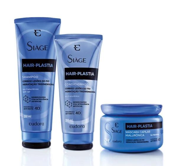 Imagem de Kit Siage Hiar Plastia sh+cond +masc 250ml