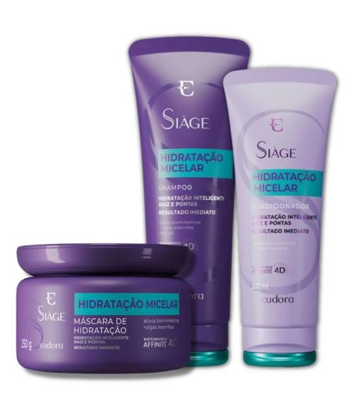 Imagem de Kit Siage Hidrataçao Micelar sh+cond+masc 250ml