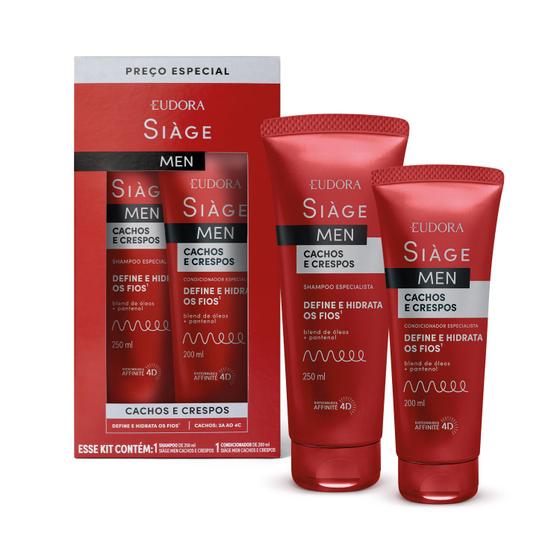 Kit Siàge Men Cachos e Crespos (2 itens)