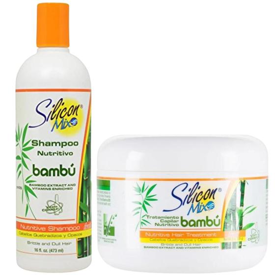 Imagem de Kit Silicon Mix Bambu Shampoo 473ml e Máscara 225g