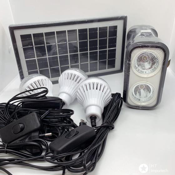 Imagem de Kit Sistema De Iluminação Painel Solar Lk-3101 Luatek