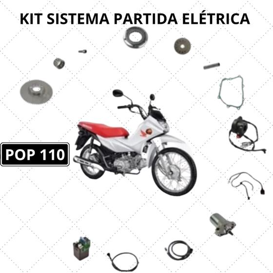 Imagem de Kit Sistema Partida Elétrica POP 110