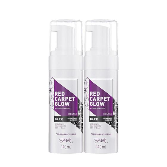 Imagem de Kit Skelt Red Carpet Glow  Autobronzeador Dark 140ml (2 unidades)