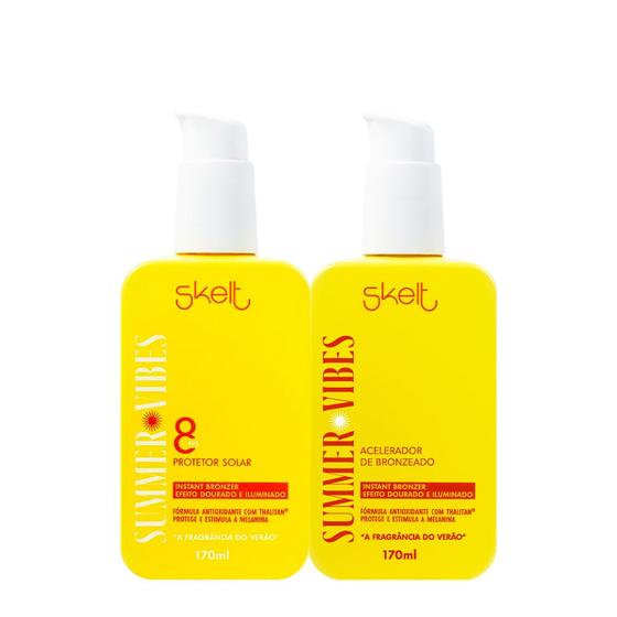 Imagem de Kit Skelt Summer Vibes Bronzer FPS8 Acelerador Protetor Solar (2 produtos)