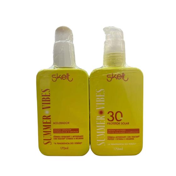 Imagem de Kit Skelt Summer Vibes - Protetor Solar 30 FPS 170ml + Acelerador 170ml