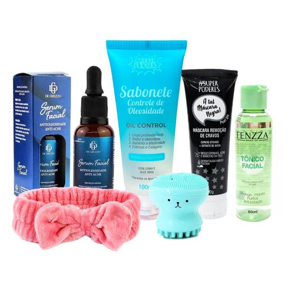 Kit Skin Care Antioleosidade Antiacne Cuidado Facial Rotina Básica