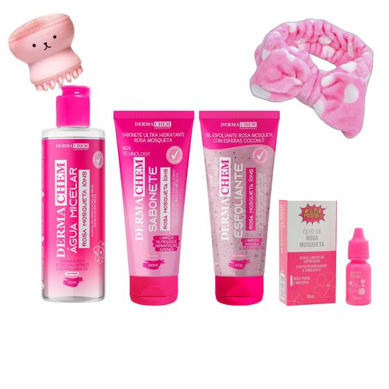 Imagem de Kit Skin Care Infantil de Rosa Mosqueta Limpeza e Proteção