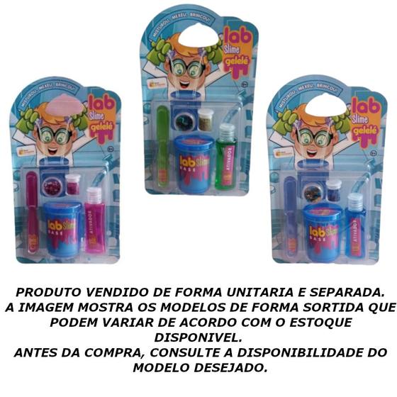 Imagem de Kit slime lab gelele sortida - doce brinquedo