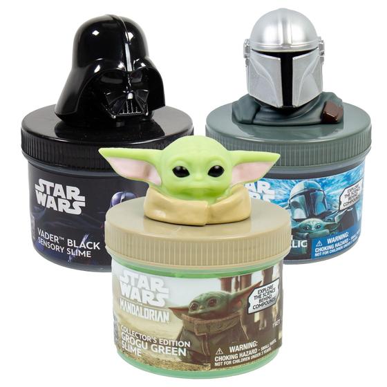 Imagem de Kit Slime Star Wars com 3 Galaxias - Darth Vader e Mandalorian