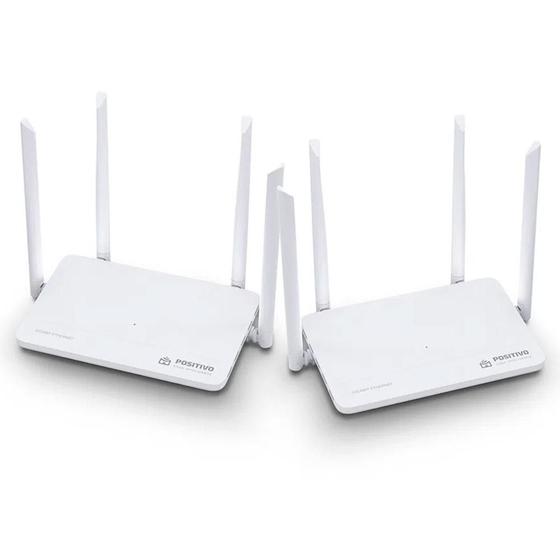 Kit Smart Roteador Mesh Fast Ethernet Positivo Casa Inteligente, Cobertura até 400m² Menor preço em Kit Smart Roteador Mesh Fast Ethernet Positivo Casa Inteligente, Cobertura até 400m²