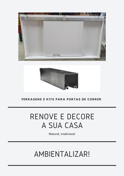 Imagem de Kit Sobrepor - Ferragens de 130cm para portas de 60, 62 e 65cm