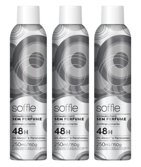Kit Soffie Sem Perfume - 3 unidades Menor preço em Kit Soffie Sem Perfume - 3 unidades