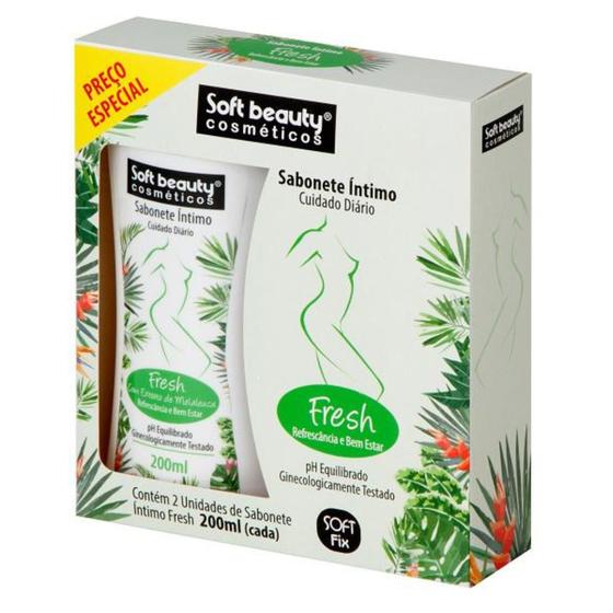 Imagem de Kit Soft Beauty 2 Sabonete Íntimo Fresh Melancia 200ml