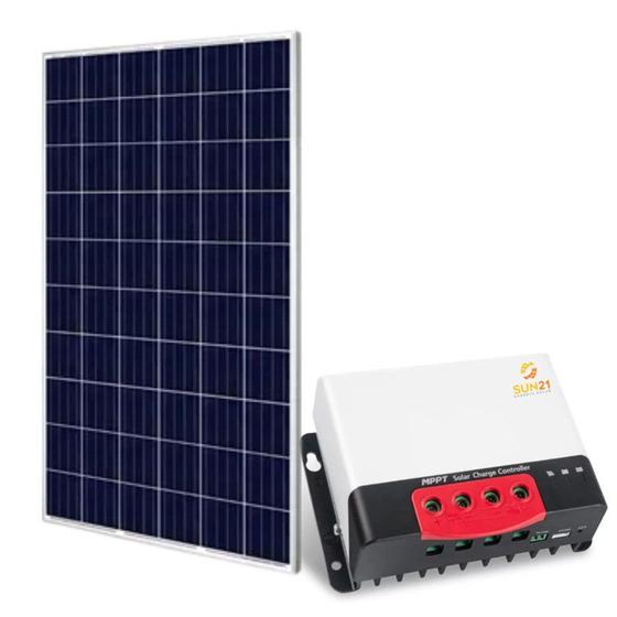 Imagem de Kit Solar Off-Grid com potencia de 280W para Uso Isolado da Rede