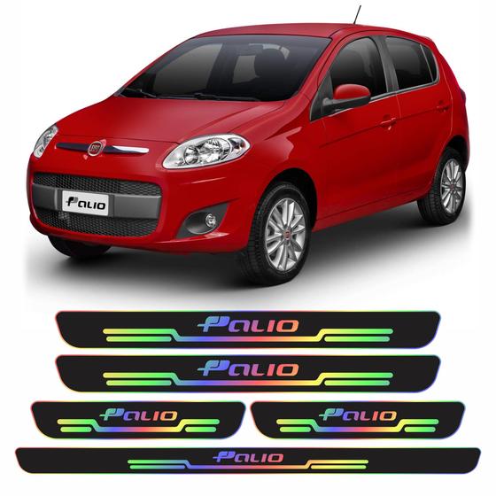 Imagem de Kit Soleira Holografica Fiat Palio Porta E Porta Malas