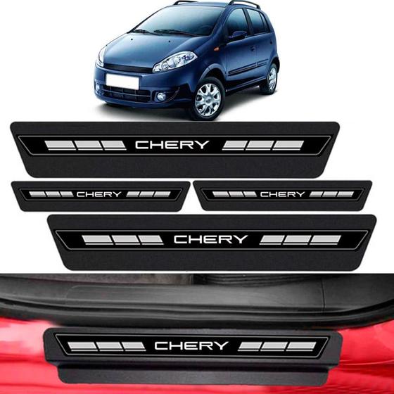 Imagem de Kit Soleira Porta Top Premium Chery Face Todos anos