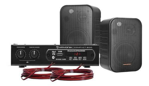 Imagem de Kit Som Ambiente Ambience 2000 Receiver E 2 Caixas Hayonik 