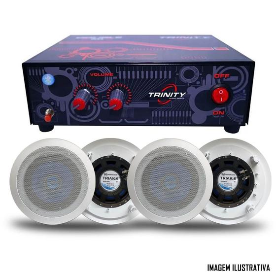 Imagem de Kit Som Ambiente Double Bluetooth Com 2 Arandelas