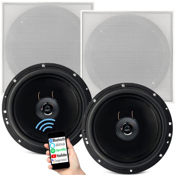 Kit Som Ambiente Embutir Bluetooth Caixa + Passiva Leson 55w Menor preço em Kit Som Ambiente Embutir Bluetooth Caixa + Passiva Leson 55w