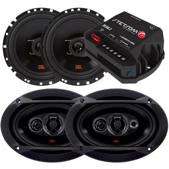 Imagem de Kit Som Automotivo 4 Alto Falantes 6 Pol + 69 Pol Jbl Selenium 200w Rms + Amplificador Stetsom