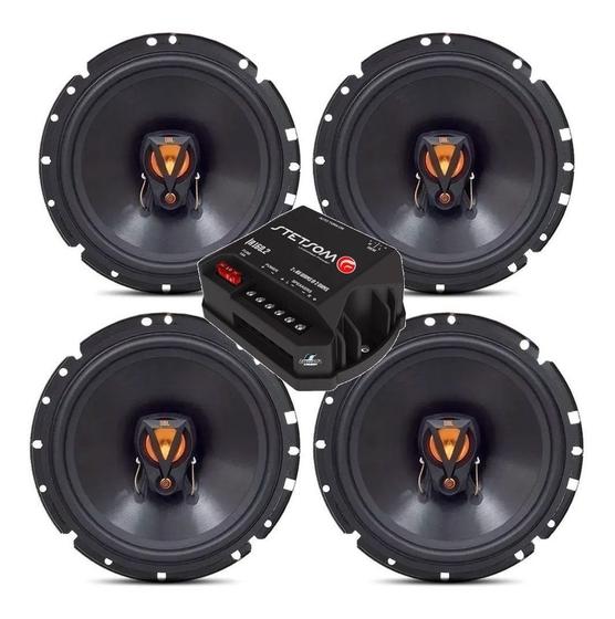 Imagem de Kit Som Automotivo Jbl 4 Alto Falantes 6 Polegada Jbl Triaxial 200w Rms + Modulo