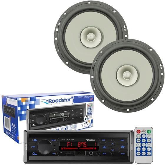 Kit Som Radio Mp3 Bluetooth Usb + 2 Alto Falante 6 Pol Carro Menor preço em Kit Som Radio Mp3 Bluetooth Usb + 2 Alto Falante 6 Pol Carro
