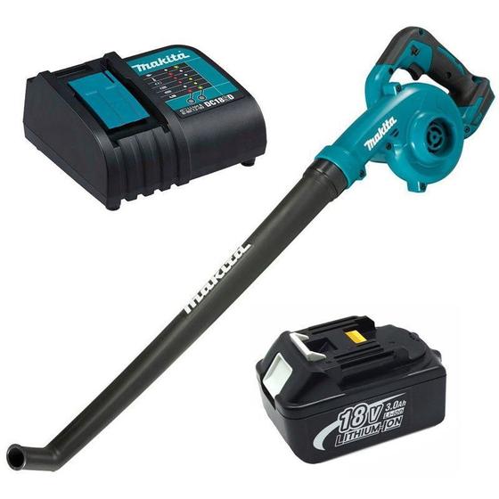 Kit Soprador de Folhas DUB186Z Com Bateria 18V 3.0Ah e Carregador Bivolt - Makita Menor preço em Kit Soprador de Folhas DUB186Z Com Bateria 18V 3.0Ah e Carregador Bivolt - Makita