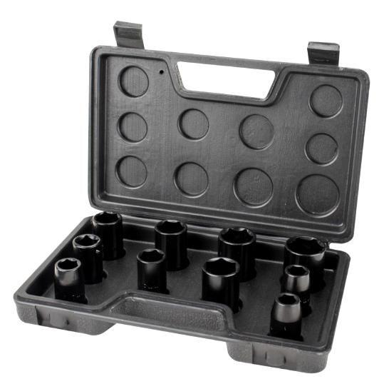 Imagem de Kit Soquete 1/2 com 10 peças para Chave Impacto LYNUS