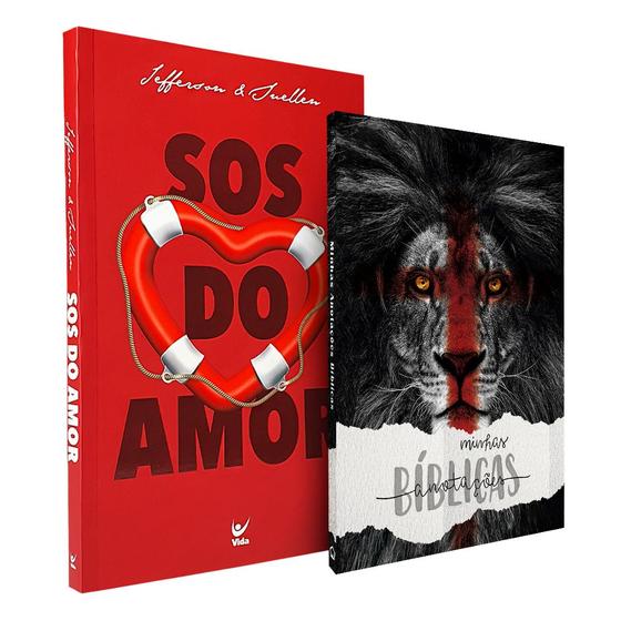 Imagem de Kit SOS do Amor + Caderno Minhas Anotações Bíblicas Leão