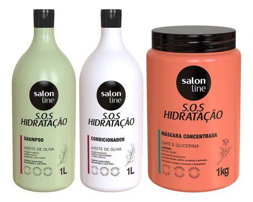 Imagem de Kit Sos Hidratação Ultra Cachos C/ Máscara Cachos Salon Line