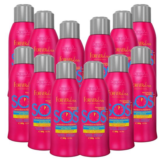 Imagem de Kit SOS Reconstrutor Forever Liss 12 Unidades de 300ml cada