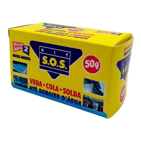 Imagem de Kit Sos Veda-cola-solda Até Debaixo D'agua 50g