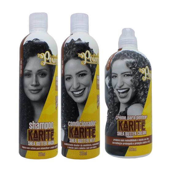 Imagem de Kit Soul Power Karite Shea Sh Cond Creme de Pentear 500g