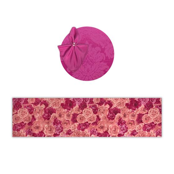Imagem de Kit Sousplat Completo com Trilhos de Mesa Dia Das Mães