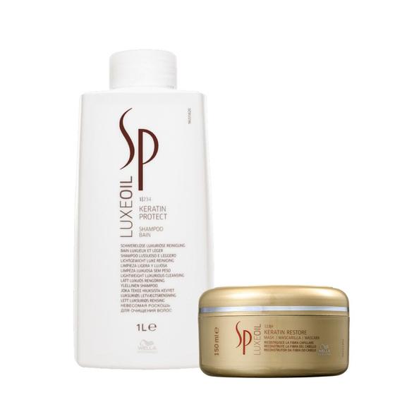 Imagem de Kit SP System Professional Luxe Oil Keratin e Restore 150ml (2 produtos)