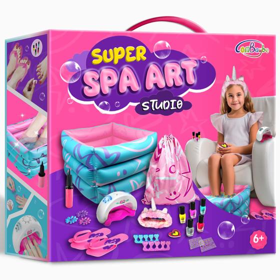 Imagem de Kit Spa Combaybe Kids Edition com esmalte de 6 a 12 anos