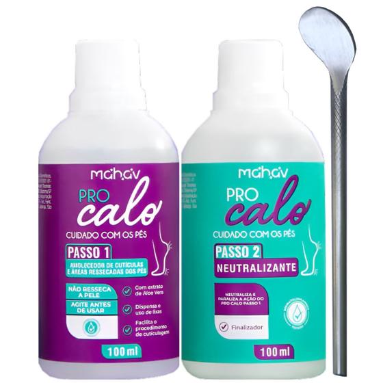 Imagem de Kit Spá dos Pés Calos e Calosidades Amolecedor Espátula