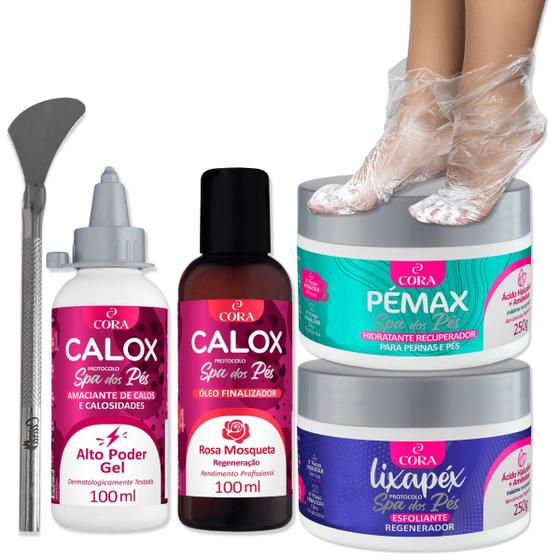 Imagem de Kit Spa dos Pés e Calosidade Calox Hialurônico e Botinha
