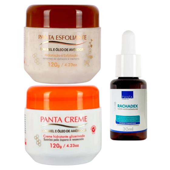 Imagem de Kit Spa para os Pés: Panta Creme 120 g + Panta Esfoliante 120 g + Rachadex 30 mL