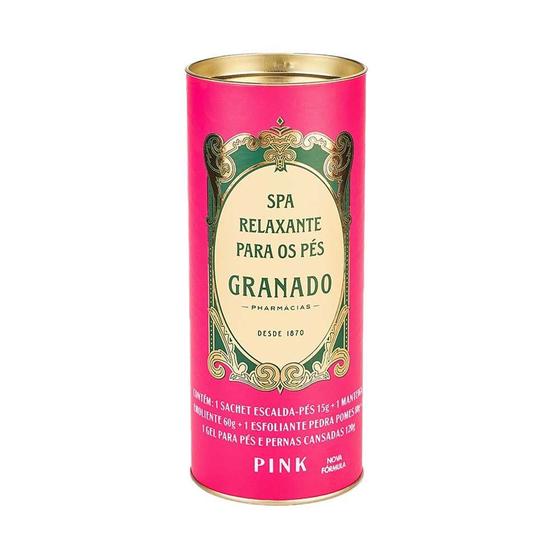 Imagem de Kit SPA Relaxante para os Pés 4 Itens com Lata Granado