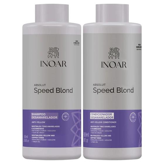 Imagem de Kit Speed Blond Inoar Shampoo E Condicionador 800Ml