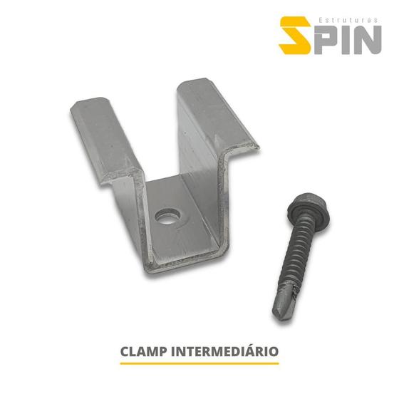 Imagem de Kit spin telhado ceramico para 4 paineis