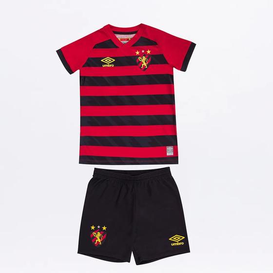 Imagem de Kit Sport Recife Infantil I 21/22 Umbro - Vermelho+Preto