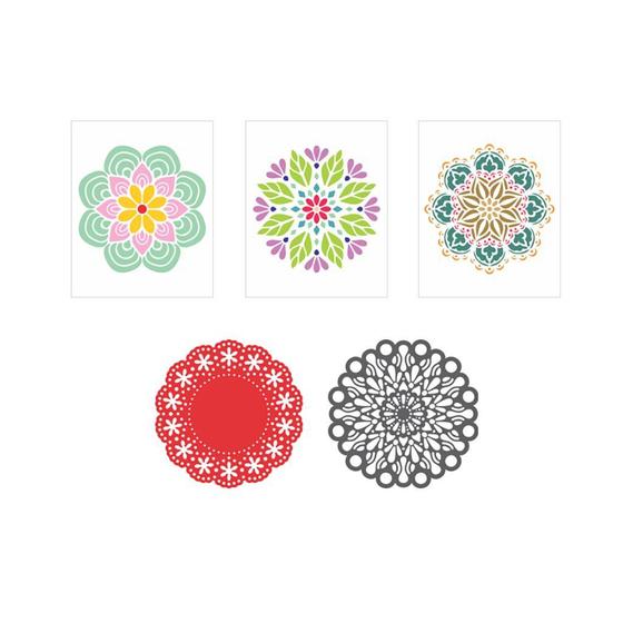 Imagem de Kit Stencil 10 unid - Mandalas - Ref 42