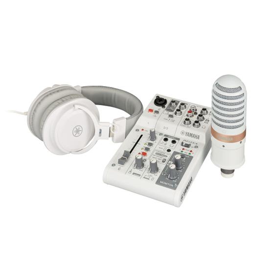 Imagem de Kit Streaming AG03MK2 LSPK Yamaha BR Mixer Fone e Microfone