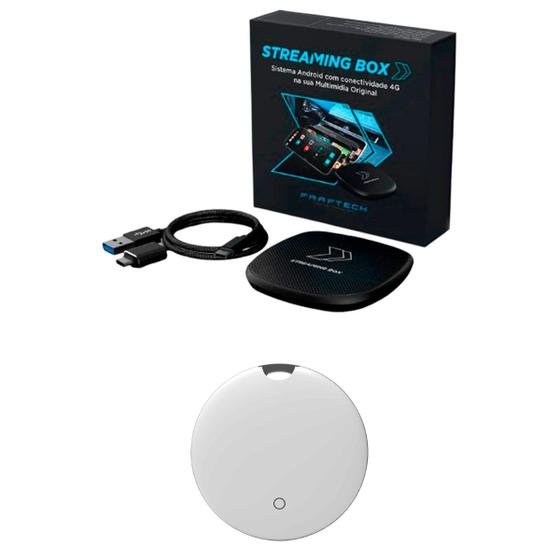 Imagem de Kit Streaming Box Automotivo Para Carros Carplay WiFi+Tag Moeda Rastreamento Encontrar Perdido Roubo